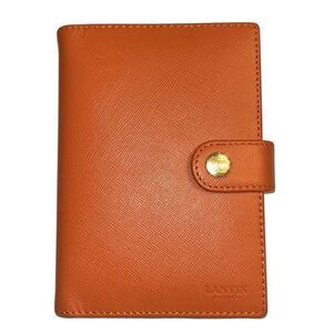 Lanvin Orange Agenda Wallet Notebook